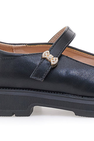 Ballerine nere con charms fiocco GRAZIE 39P246W