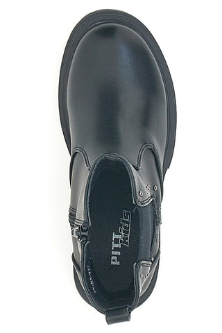 Stivaletti Chelsea Boots Neri Pitt Kids SKBS931