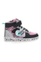 Sneakers Alte Nere Rosa e Argento con Cerniera Laterale PITT KIDS K22186
