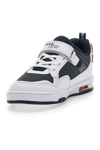 Sneakers bianche e nere PITT KIDS K22303