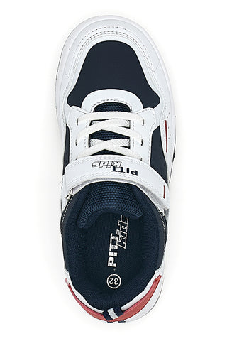 Sneakers bianche e nere PITT KIDS K22303