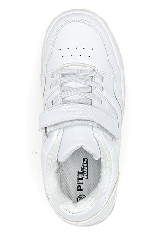 Sneakers bianche con Strappo in Velcro Pitt Kids K22322