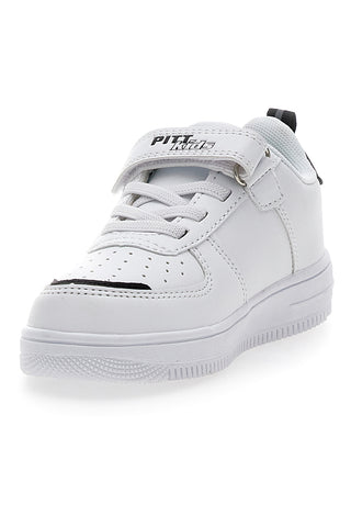 Sneakers bianche con stampa colorata Pitt Kids K22355