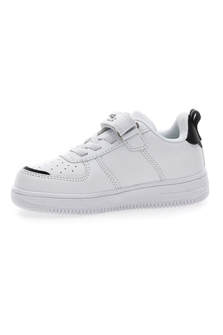 Sneakers bianche con stampa colorata Pitt Kids K22355
