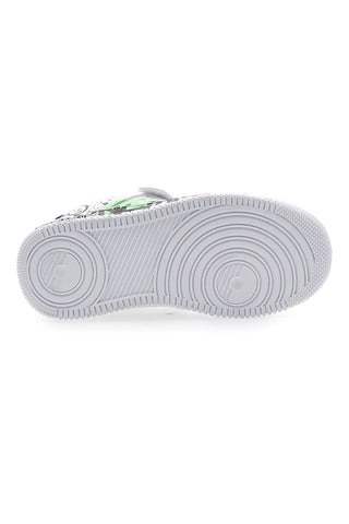 Sneakers bianche con stampa colorata Pitt Kids K22355
