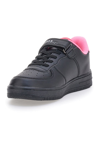 Sneakers nere e rosa con stampa colorata PITT KIDS K191562