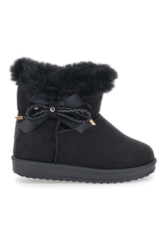 Schwarze Stiefeletten mit Fell PITTARELLO LOVE JRX21BAM2