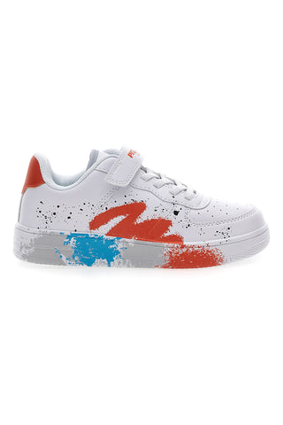 Sneakers Bianche con Dettagli Colorati PITT KIDS K191562