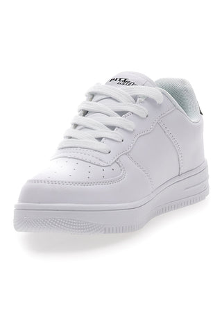 Sneakers Bianche con Dettagli neri Blu Verdi PITT KIDS K191562