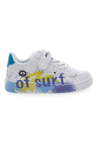 Sneakers Bianche con Dettagli Colorati PITT KIDS K191562