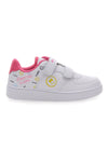 Sneakers Bianche con Velcro e Dettagli Colorati PITT KIDS K191562