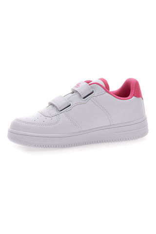 Sneakers Bianche con Velcro e Dettagli Colorati PITT KIDS K191562
