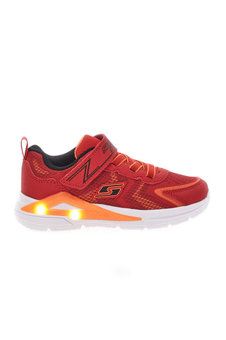 Rote Sneakers mit bunten Lichtern und Klettverschluss SKECHERS S LIGHT TRI-NAMICS