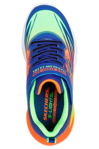 Sneakers Blu e Verdi Con Luci Colorate Skechers S-Lights: Flex-Glow Ultra