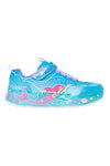 Skechers – S-Lights „Mermaid Dreams“ leuchtende Sneakers in Blau und Pink