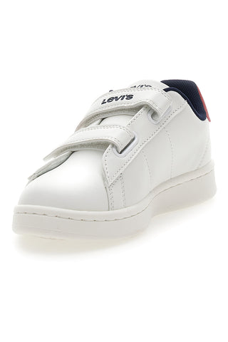 Sneakers Bianche e Blu con Velcro LEVI'S 0218