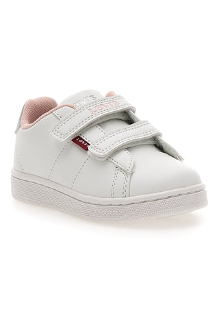 Sneakers Bianche e Rosa con Velcro LEVI'S BELL JR MINI