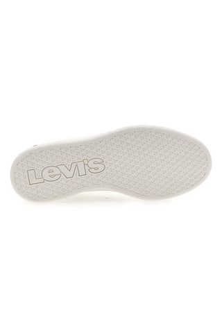 Sneakers Bianche con Dettagli Rossi e Blu LEVI'S BELL JR