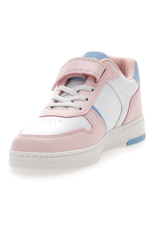 Sneakers Bianche e Rosa con Tomaia Traforata e Velcro LEVI'S 3004