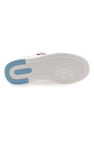 Sneakers Bianche e Rosa con Tomaia Traforata e Velcro LEVI'S 3004
