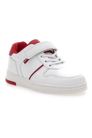 Sneakers Bianche e Rosse con Velcro LEVI'S 0079