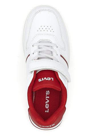 Sneakers Bianche e Rosse con Velcro LEVI'S 0079