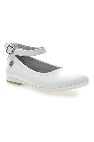 Laura Biagiotti AG17087 Weiße Ballerinas mit Riemen