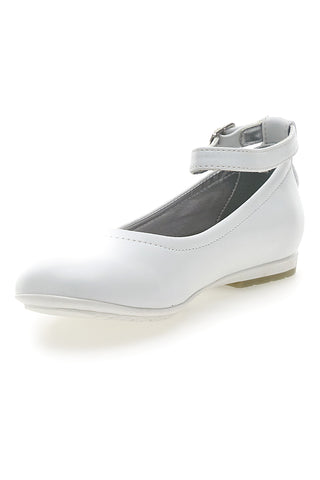 Laura Biagiotti AG17087 Weiße Ballerinas mit Riemen