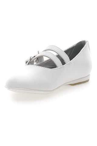 Weiße Ballerinas mit Riemen Laura Biagiotti AG17071