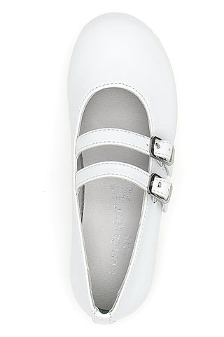 Weiße Ballerinas mit Riemen Laura Biagiotti AG17071