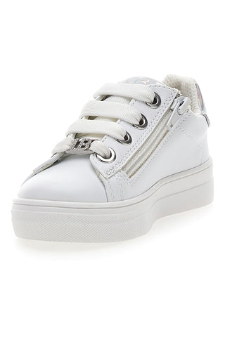 Weiße Sneakers mit seitlichem Reißverschluss LAURA BIAGIOTTI AGI7048