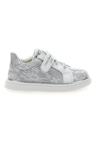 Sneakers Bianche e Argento con Velcro LAURA BIAGIOTTI AG17132