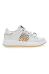 Sneakers Bianche con Logo Dorato LAURA BIAGIOTTI L8945
