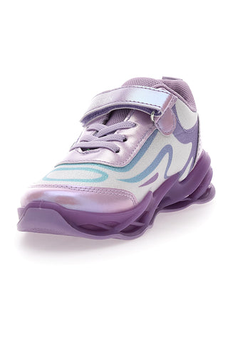 Sneakers Viola con Stampa di Frozen e Suola con Luci FROZEN D4310599T