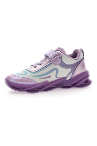 Sneakers Viola con Stampa di Frozen e Suola con Luci FROZEN D4310599T