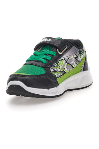 Sneakers Nere e Verdi con Luci e Velcro Avengers Hulk R1010201T