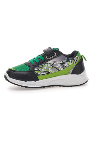 Sneakers Nere e Verdi con Luci e Velcro Avengers Hulk R1010201T