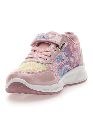 Sneakers Rosa con Brillantini e Stampa UNICORNO S8010119T