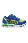 Blaue und grüne Sneakers mit Lichtern und Klettverschluss DINOSAURIER S8020112T