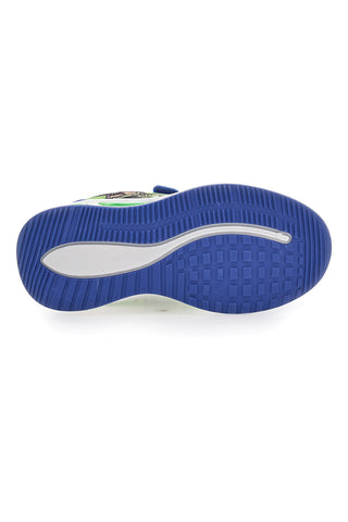 Sneakers Blu e Verdi con Luci e Velcro DINOSAURO S8020112T