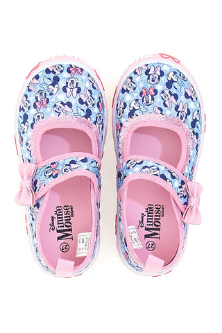 Rosa-blaue Sandalen mit Schleife und Klettverschluss MINNIE D3010680T