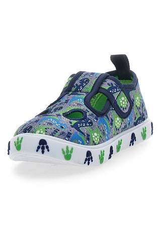 Sandali Blu e Verdi con Velcro DINAUSO S8020127T