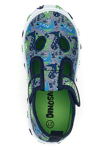 Sandali Blu e Verdi con Velcro DINAUSO S8020127T