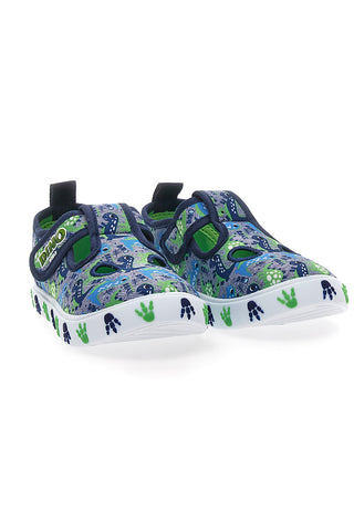 Blaue und grüne Sandalen mit Klettverschluss DINAUSO S8020127T