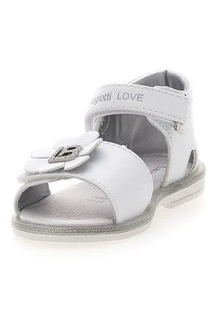 Sandali bianchi con fiocco decorativo e velcro LAURA BIAGIOTTI 96319492