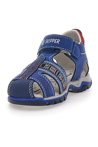 Pitt Kids 14356 Blaue Sandalen mit Klettverschluss