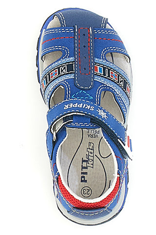 Pitt Kids 14356 Blaue Sandalen mit Klettverschluss