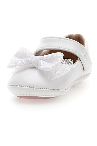 Weiße Lauflernballerinas mit Riemen GRAZIE GIRL 39G2501S