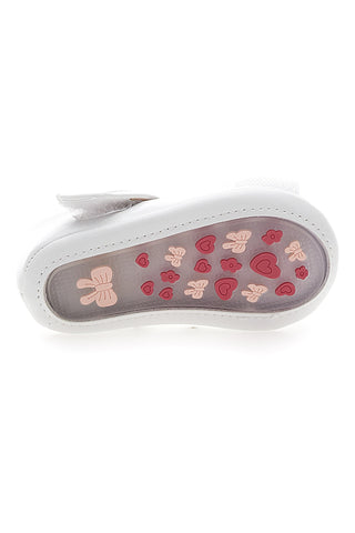 Weiße Lauflernballerinas mit Riemen GRAZIE GIRL 39G2501S