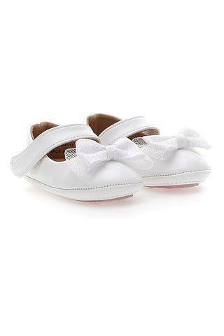 Weiße Lauflernballerinas mit Riemen GRAZIE GIRL 39G2501S